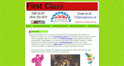 Desktop Screenshot of firstclassballoons.com